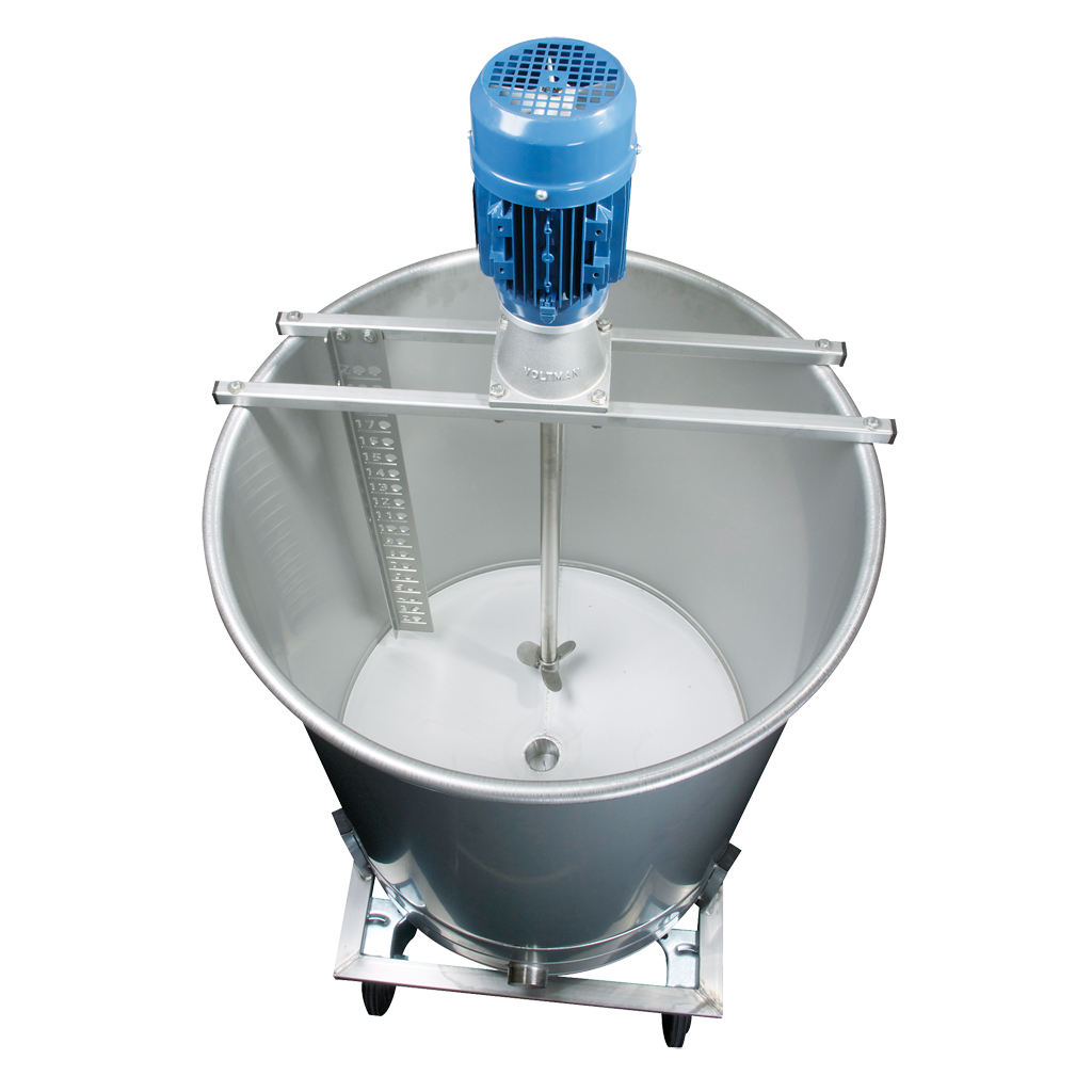 stainless steel liquid feed mixing tank interior