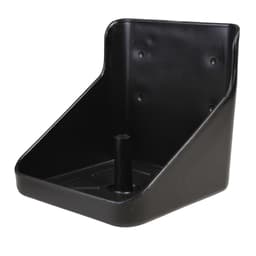 black HDPE mineral lick holder for animal housing
