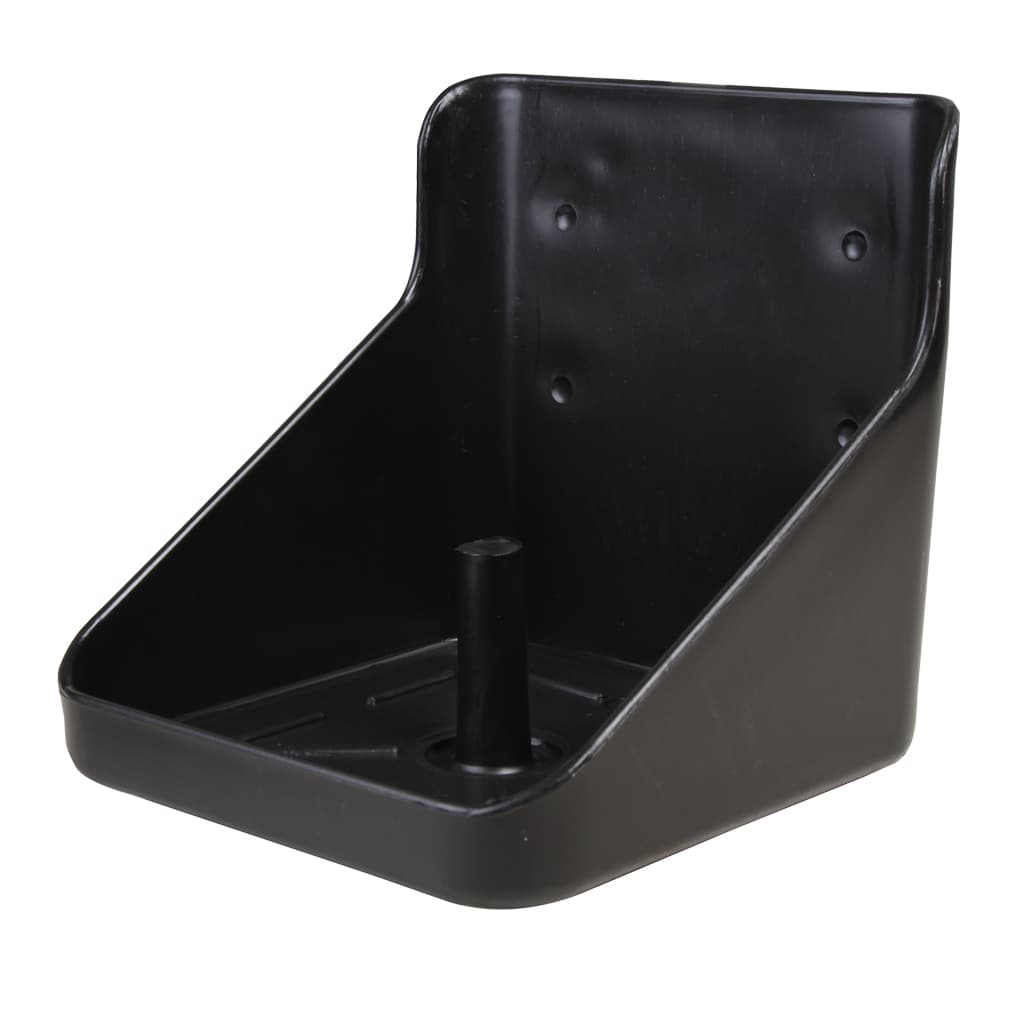 black plastic mineral block holder for livestock