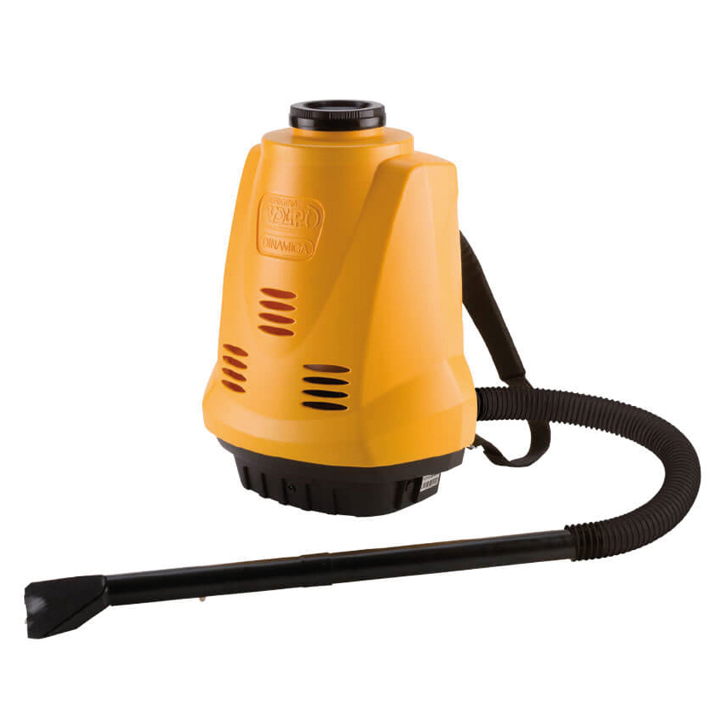 Backpack powder spreader for livestock farms