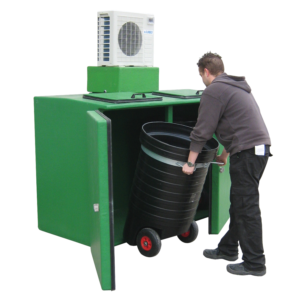 refrigerated animal carcass storage cabinet detail reference view