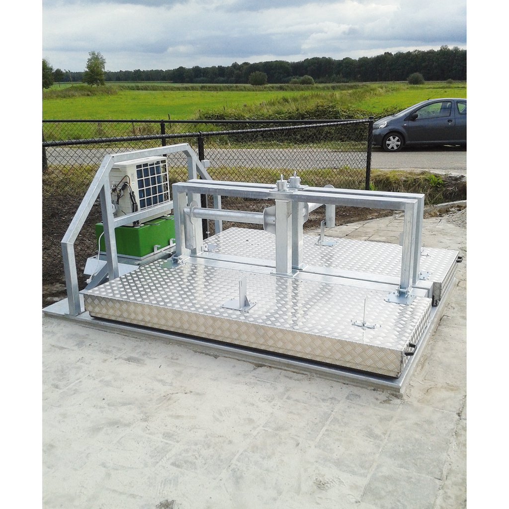 Animal carcass storage cooling unit component view