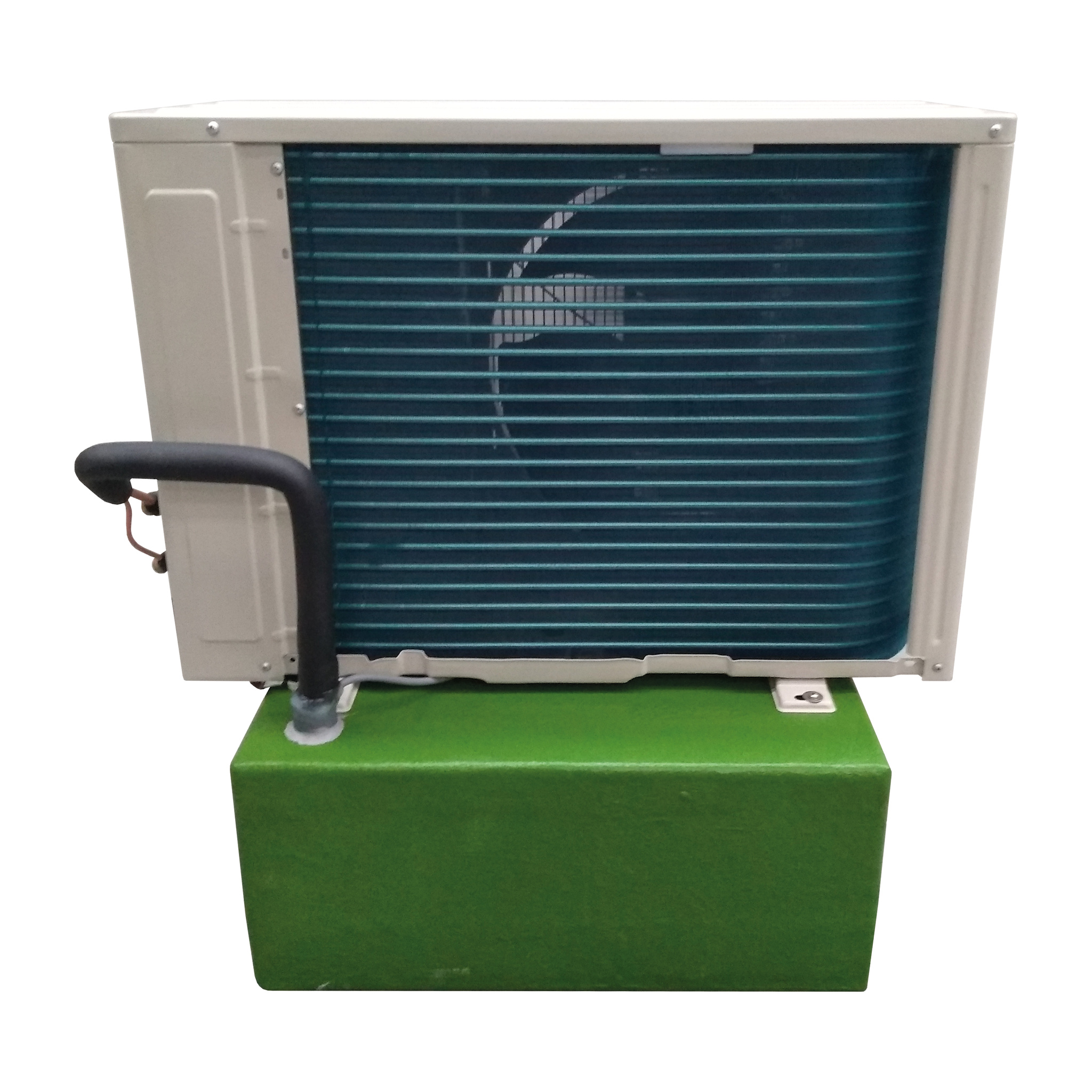 Carcass cooler refrigeration unit side view