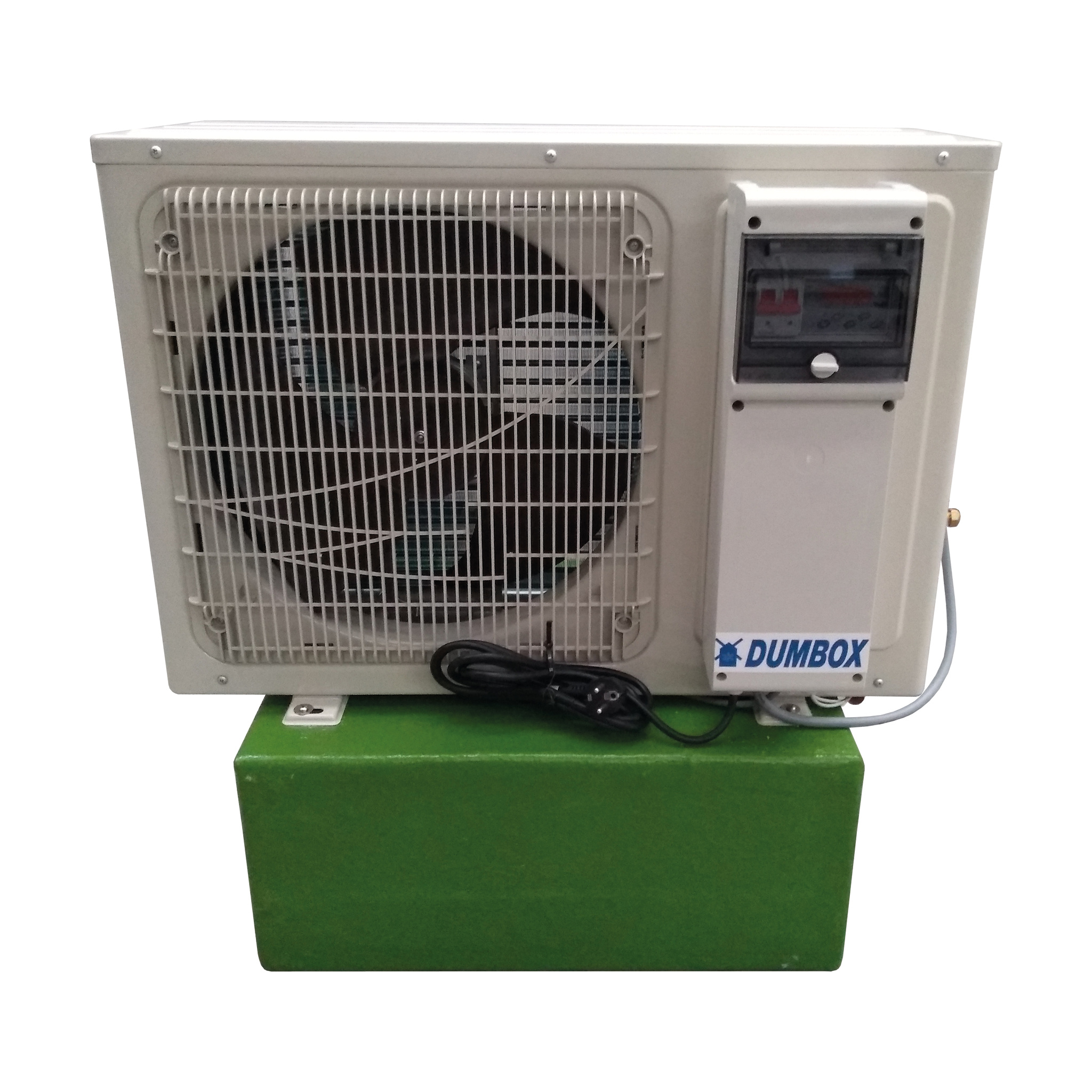 Mounted livestock carcass cooler refrigeration unit detail