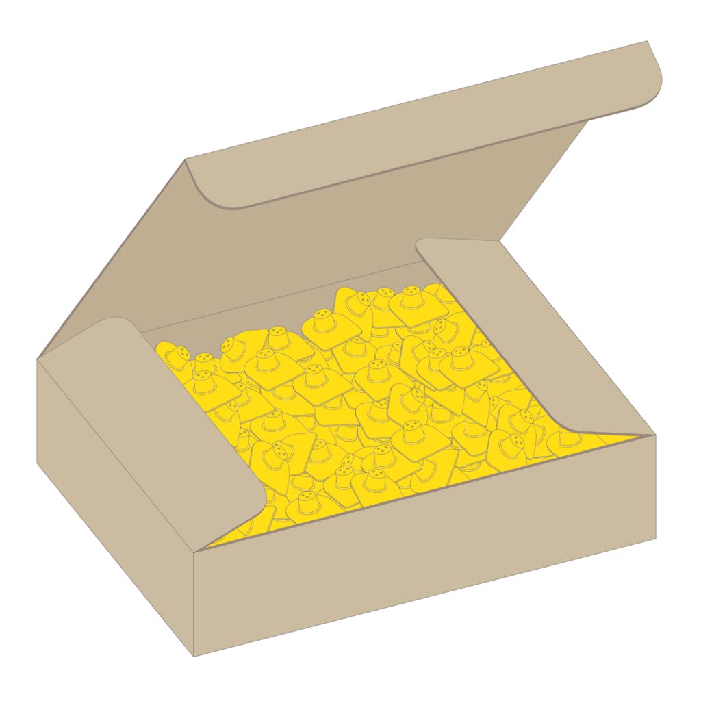 MS Tag Round Chain STF-YELOPBLBU100 - Blank