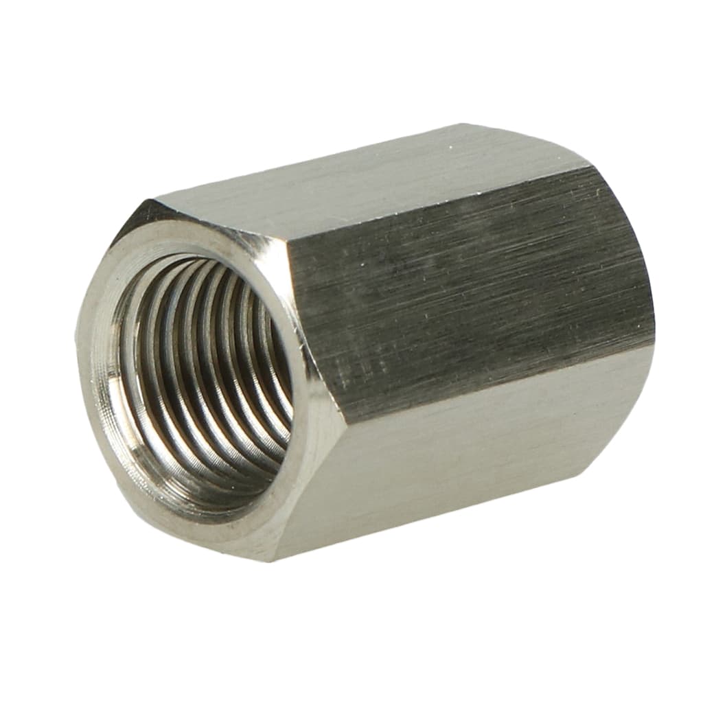 6 stuks 1/2 inch roestvrij stalen mouw, 1/2 inch vrouwelijk x 1/2 inch 6 stuks 1/2 inch roestvrij stalen mouw, 1/2 inch vrouwelijk x 1/2 inch