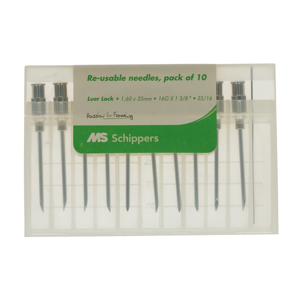MS Injection needle 1.6 x 35 mm (16G x 1 3/8) luer lock, p/10 ...