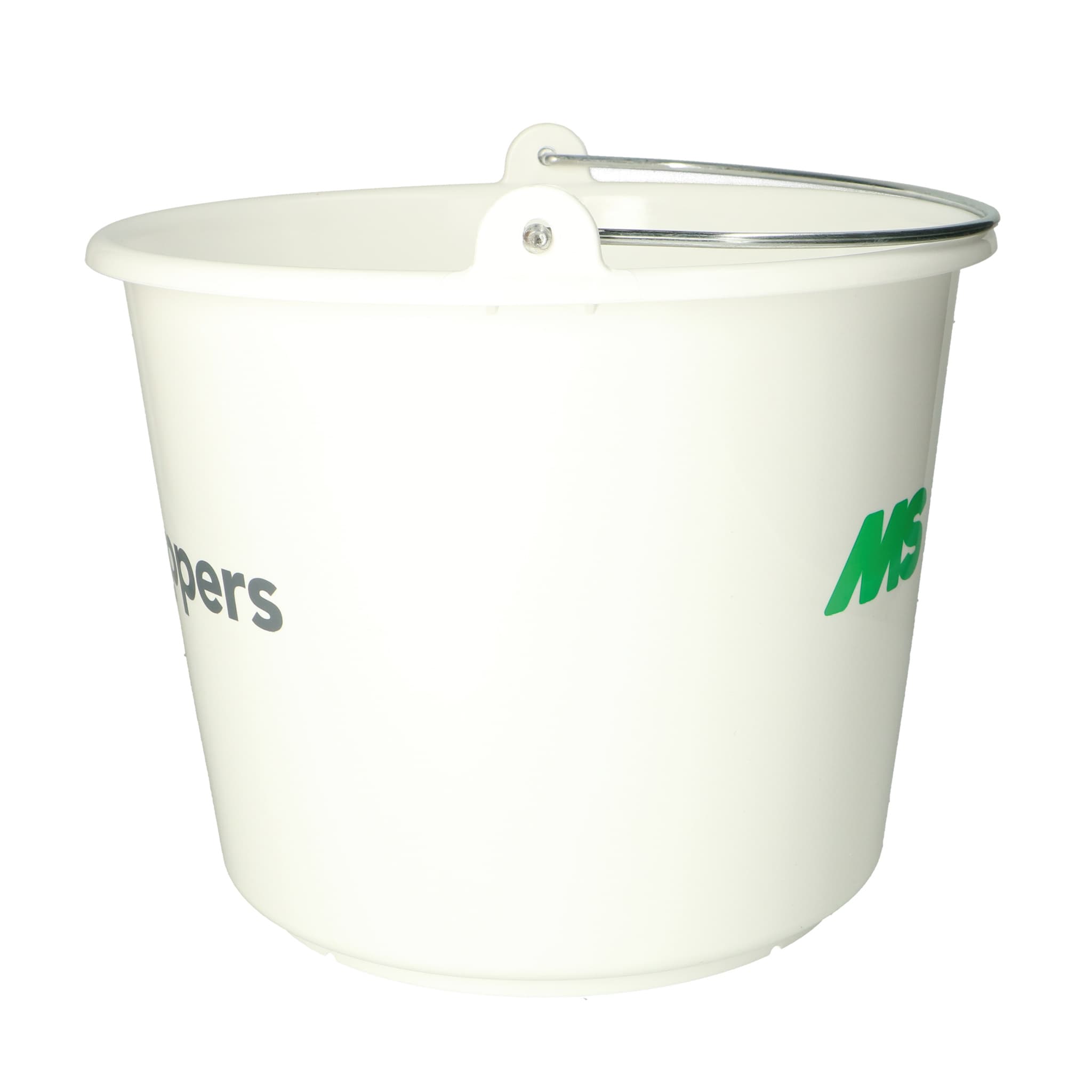 Bucket MS Schippers white, 12 liters - Buckets & Measuring jugs