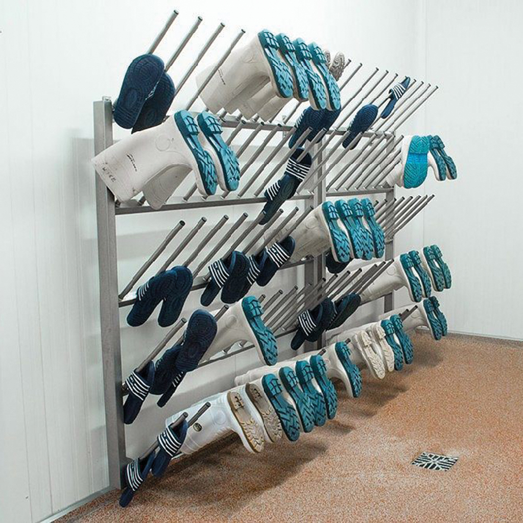Safety Boot Storage Rack Elpress Boot storage rack ELR, 20 pairs - Hygiene lock